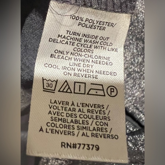 Ann Taylor factory silver long sleeve tie neck blouse Size XL - Picture 7 of 7